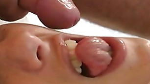 Hot amateur blonde wife begs for cum in her mouth and swallows every drop!