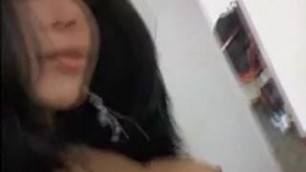 Beautiful Tranny Jacks Off With Dildo In Her Ass