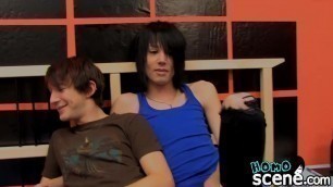 Young guys with emo haircuts want to fuck each other hard