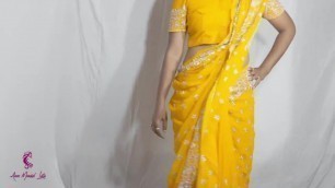 desi bhabhi saree wear