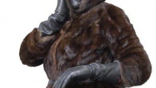 Soft leathers and mink jacket