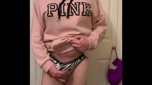 Jacking Off and Cumming in my VS Panties