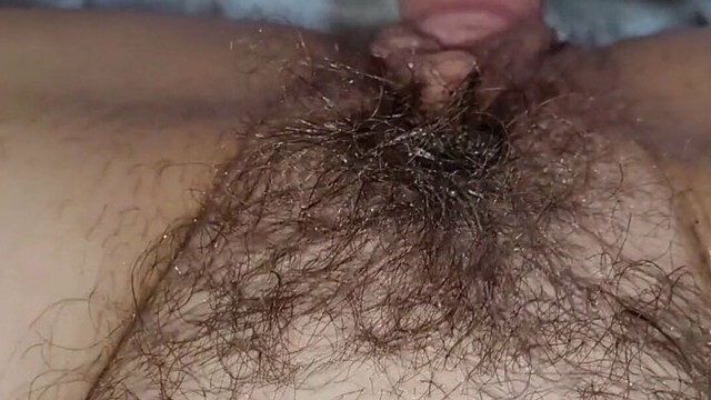 hairy butterfly pussy is fucked and her lover cums all over me