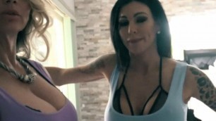 Busty MILFS suck cock to pay the rent!