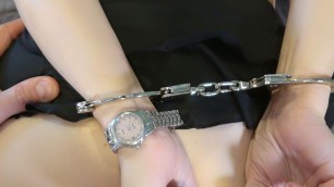 Handcuffed Big Tit MILF Sucks & Fucks In Handcuffs For The First Time Ever - POV