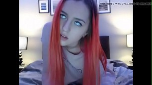 18yo crazy orgasm in stockings on live camshow - more on teenmilfcams&period;com