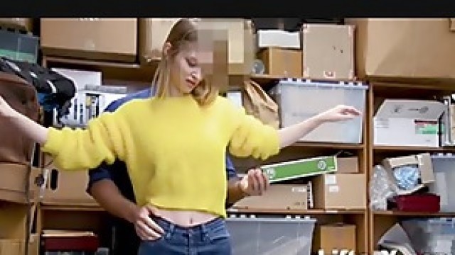 BUSTY BLONDE SHOP LIFTER FUCKED BY OFFICER- LifterX.com