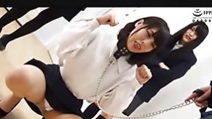 Japanese bullying femdom lick shoes  girls ijime
